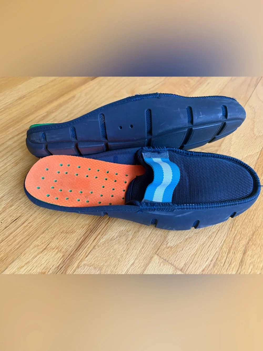 SWIMS Men’s Blue Mesh Slip-On Shoes Size 8